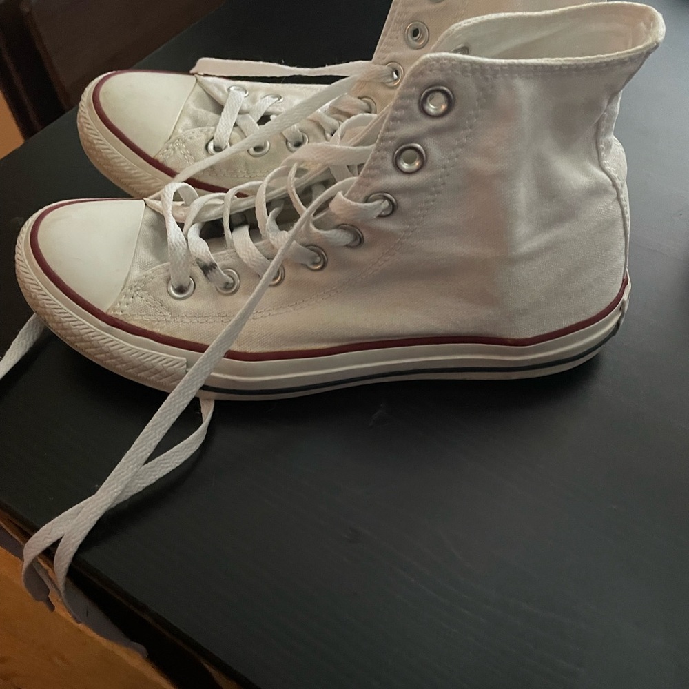 Converse White High-Top Sneakers